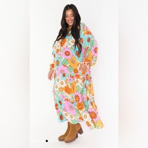 Show Me Your Mumu Birdie Maxi Dress / Size 3X